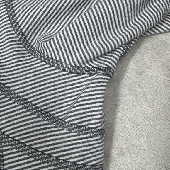 Lululemon Define Tonka Stripe Heathered Slate White Full Zip Athletic Jacket 10 - Picture 5 of 16